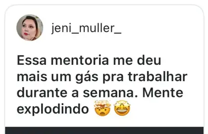 Recadinho de jeni_muller_, aluna do Clube da Mari