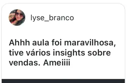 Recadinho de lyse_branco, aluna do Clube da Mari